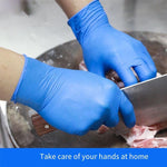 Disposable Nitrile Gloves Powder Free Anti Slip Oil Proof Waterproof Multipurpose Gloves For Beauty Kitchen Hotel Cleaning Work L Size One Bag