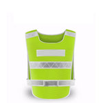 Reflective Vest with Mesh Breathable Fabric Reflective Safety Vest Running Ridding Working Vest - Fluorescent Yellow