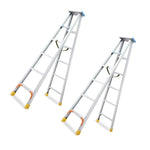 2m Folding Miter Ladder Aluminum Alloy Miter Ladder Thickened Double Side Ladder Miter Ladder