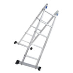 1.5m Aluminum Alloy Ladder Multi Function Folding Herringbone Engineering Dual Purpose Thickened Joint Vertical Ladder Stamping Herringbone Ladder