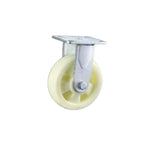 8 Pieces / Box 8 Inch Fixed Heavy Duty Caster Beige Polypropylene (PP) Caster Directional Wheel