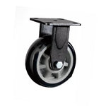 8 Pieces / Box 8 Inch Fixed Heavy Duty Caster Gray Core Black Polyurethane (PU) Caster Directional Wheel