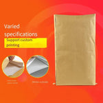 FZ1165 Yellow Moisture-proof Packaging Bag Snake Skin Feed Woven Plastic Composite Kraft Paper Bag 30 * 50 100 Pieces