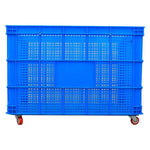 Thickened Turnover Box With Wheels Clothing Basket Storage Logistics Large Plastic Turnover Basket Outer Diameter 810 * Width 570 * Height 500mm