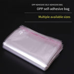 15 Bags OPP Storage Bag Self-adhesive Clothing Packaging Self Sealing 4 * 6cm Transparent 500 Pieces/Bag