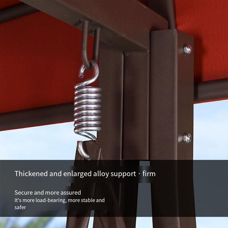 Outdoor Swing Courtyard Iron Rocking Chair Garden Double; ECVV USA ...