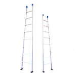 6m Straight Ladder Single Side Ladder Multi Function Family Ladder Engineering Ladder Bamboo Ladder Small Ladder Thickened Aluminum Alloy Single Ladder Height 6m