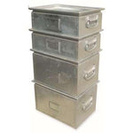 Stackable Metal Turnover Box galvanized steel box