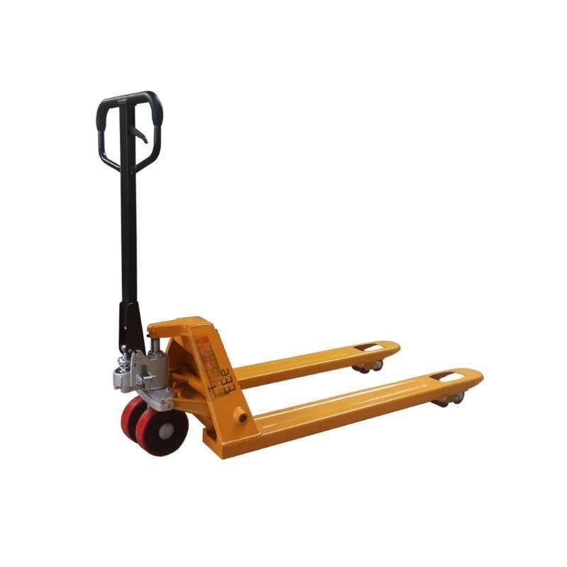 3.5t Manual Hydraulic Forklift Ground Cow Integral Pump, Width 550mm for Warehouse Building Site Freight Yard