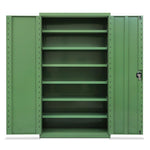 Heavy Tool Cabinet Finishing Cabinet Workshop Storage Cabinet Hardware Tools Two Door Storage Iron Cabinet With Lock Green C6000