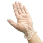 PVC Disposable Inspection Gloves Powder Free 100 Pieces / Box L Size Gloves
