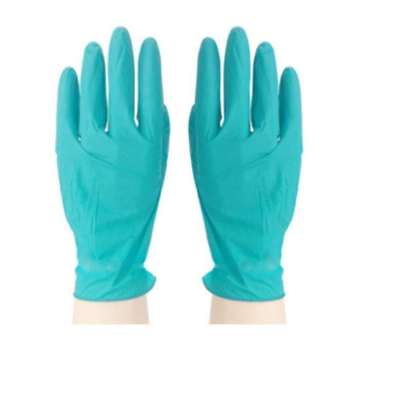 Anti Splash Nitrile Blue Gloves Thickened Wear-Resistant Comfortable And Breathable One Box