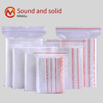 Self Sealing Bag Small Transparent Food Thickened Plastic Sub Packaging PE Large 12 Silk White Edge 35 * 28cm 2000 Pieces