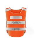 10 Pieces Reflective Vest Mesh Breathable Safety Worker Vest Construction Engineering Traffic Sanitation Safety Warning Clothes - Orange
