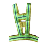 Waistcoat Type Reflective Vest Safety Clothing Yellow Cotton Green Fluorescent Strip Safety Vest For Railway - Free Size
