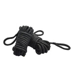 Outdoor Safety Ropes Binding Restraint Belt Black Rope with Single Hook