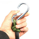 90m Safety Rope Steel Wire Core Fire Fighting Escape Rope Floor Rock Climbing Self Rescue Rope Army Green Double Hook