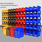 135 * 105 * 76 mm Dual Purpose Combined Parts Box, Back Hanging Plastic Box,  Inclined Material Box, Component Box, Classification Box