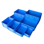 600 * 400 * 175mm Plastic Turnover Box Logistics Transfer Box  Warehouse Workshop Plastic Box Transportation Storage Box  (blue)