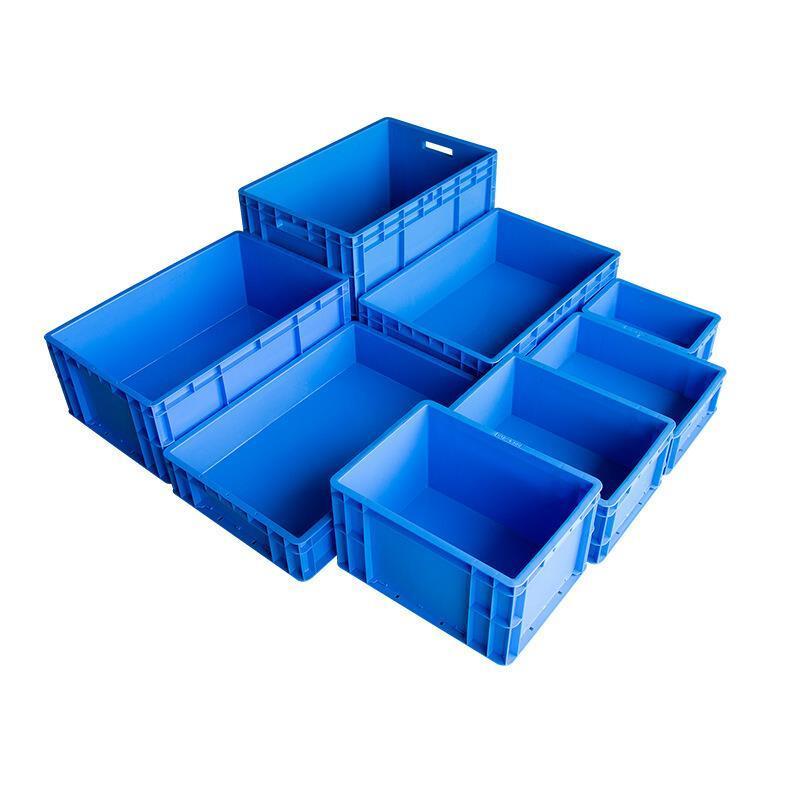 800 * 600 * 120 mm Plastic Turnover Box Logistics Transfer Box Warehouse Workshop Plastic Box Transport Storage Box  (blue)