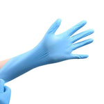 100 Pieces/Box Thickened Disposable Nitrile Gloves Non Powder Laboratory Gloves For Food And Beverage M Blue