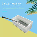 Plastic Wash Mop Pool Floor Basin Lengthen Mop Pool Outdoor Workshop Warehouse Rectangle Can Install Drain Valve Eu41222