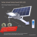 Solar Lamp Outdoor Street Lamp New Rural Household Courtyard Lamp Outdoor 800W High Power LED Lens Projection Lamp Super Bright Engineering Lamp