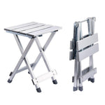 120 * 70cm  Outdoor Portable Folding Table And Chair Combination Set Outdoor Barbecue Stall Table + Four Aluminum Alloy Stools
