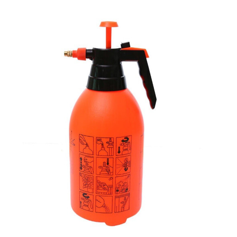 Flowers And Plants Watering Pot Gardening Watering Pot Household Watering Pot Pneumatic Watering Pot 2L Orange