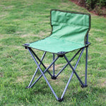 Outdoor Folding Table And Chair Camping Super Portable Table And Chair 1 Long Aluminum Table + 6 Green Cloth Chair