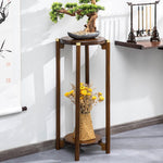 Nanzhu Flower Rack Bonsai Rack Indoor Living Room Floor Type Round Flower Table Antique Multi-storey Flower Table Balcony Green Rose Hanging Rack