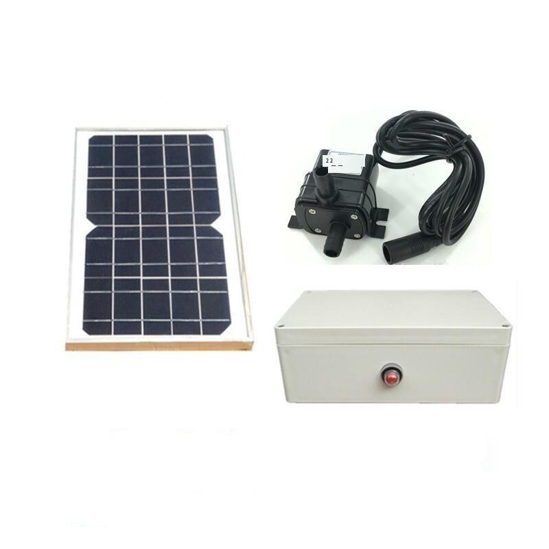 Solar Water Pump Outdoor Pool Filtration Circulating Bamboo Tube Water Soilless Cultivation Rockery Fountain Fish Tank Submersible Pump 5W Solar Panel