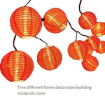 Solar New Year Lanterns Festival LED Lights String Courtyard Balcony Courtyard Decorative Lights Spring Festival Hanging Gifts Color Lanterns