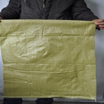 20 Pieces Woven Bag Snake Skin Bag Construction Waste Bag Logistics Woven Bag 50 * 64cm Earth Yellow Medium Thick Yellow