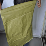 20 Pieces Woven Bag Snakeskin Bag Logistics Express Bag Construction Garbage Bag Sand Bag 55 * 95cm Earth Yellow Medium Thick Yellow