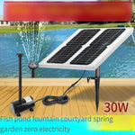 Solar Water Pump Pond Aerated Rockery Water Garden View Small Fish Tank Fish Pond 1.2 W Outside Pull Line Fountain