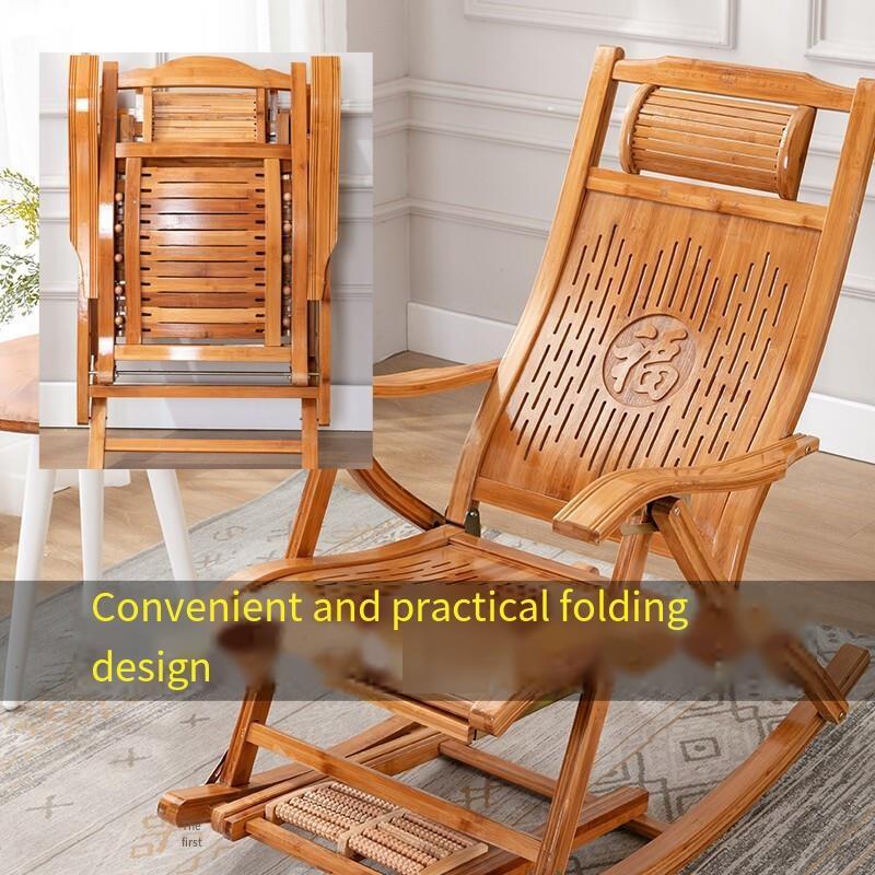 Rocking Chair, Reclining Chair, Rocking Chair, Adult Bamboo; ECVV USA ...