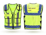 Yellow Reflective Vest Safety Clothing For Traffic Cycling Driver Warning Patrol Coat Breathable Fluorescent Clothing Personal Protection Fluorescent