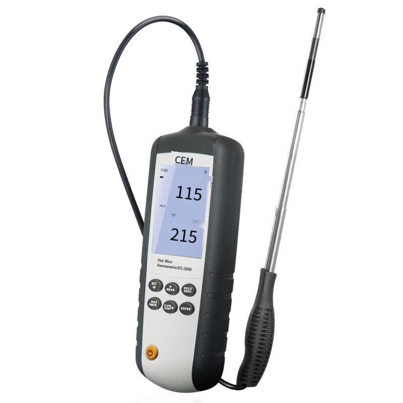 Hand Held Thermal Anemometer Industrial High Precision Wind Speed And Temperature Measuring Instrument DT-3880