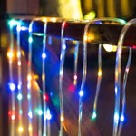 Solar LED Lamp String Outdoor Waterproof Star Lamp String Courtyard Decorative Lamp All Over The Sky Star Lamp With Super Bright Seven Color Lamp