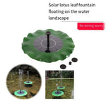 Solar Fountain Lotus Leaf Floating Pool Fountain Fish Pond Aerated Large Lotus Leaf Storage TV Color Lamp 1500 MAH Lithium Battery