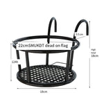 Balcony Hanging Flower Rack, Iron Railing, Guardrail, Windowsill, Green Rose Hanging Orchid Flower Pot Hanger, Black Thickened Mesh Plate, Three Sets