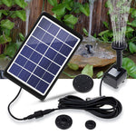 Solar Fountain Running Water Submersible Pump Pumping Small Outdoor Family Fish Pond Rockery Garden Landscape Household 6v 3w