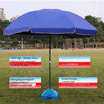 Large Outdoor Sunshade Umbrella Stall Umbrella Large Umbrella Sun Umbrella Ground Umbrella Beach Umbrella Round Umbrella 2.2m