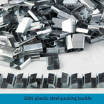 PET Plastic Steel Belt Packing Buckle Iron Sheet Hand Thickening 1606