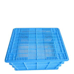 Processing Blue Rectangular Plastic Box With Plastic Frame Anti Falling And Pressure Resistant Turnover Box Blue