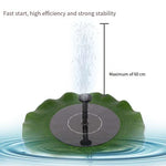 Solar Lotus Leaf Fountain Floating Pool Small Garden Fountain 5 Kinds Of Nozzles Aerated Running Water Fish Pool Landscape