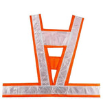 V-shaped Reflective Vest Night Riding Reflective Safety Suit Construction Sanitation Traffic Road Administration Reflective Vest Orange