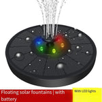 5w Solar Fountain Mini Fountain Solar Water Sprayer Rockery Garden Pond Landscaping Fountain Solar Separation Colorful Lamp