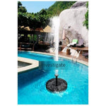 Large Diameter 20cm With Color Light Solar Outdoor Rockery Water Fish Pond Garden Landscape Fountain 9v3w Battery Floating Fountain